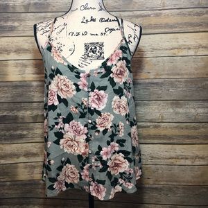 American Eagle 🦅 Floral Tank Size Large